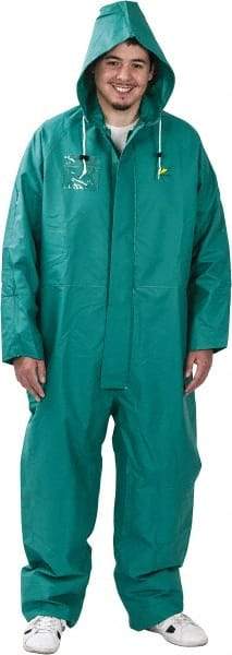 OnGuard - Size 2XL, Green, Chemical Coverall - 1 Pocket, Open Ankle, Open Wrist - Exact Industrial Supply