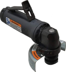 Ingersoll-Rand - 3" Wheel Diam, 20,000 RPM, Pneumatic Angle & Disc Grinder - 3/8-24 Spindle, 25 CFM, Rear Exhaust - Exact Industrial Supply