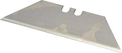 U.S. Blade - 100 Piece Steel Utility Knife Blade - 0.025" Blade Thickness - Exact Industrial Supply