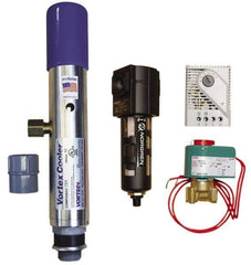 Vortec - 900 BTU per Hour, Vortex Enclosure Cooler with Thermostat - 3/8 Inch Diameter, 1/4 NPT Thread, 15 Cubic Ft. per min - Exact Industrial Supply