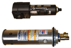 Vortec - 1,500 BTU per Hour, Vortex Enclosure Cooler with Thermostat - 1/4 NPT Thread, 25 Cubic Ft. per min - Exact Industrial Supply