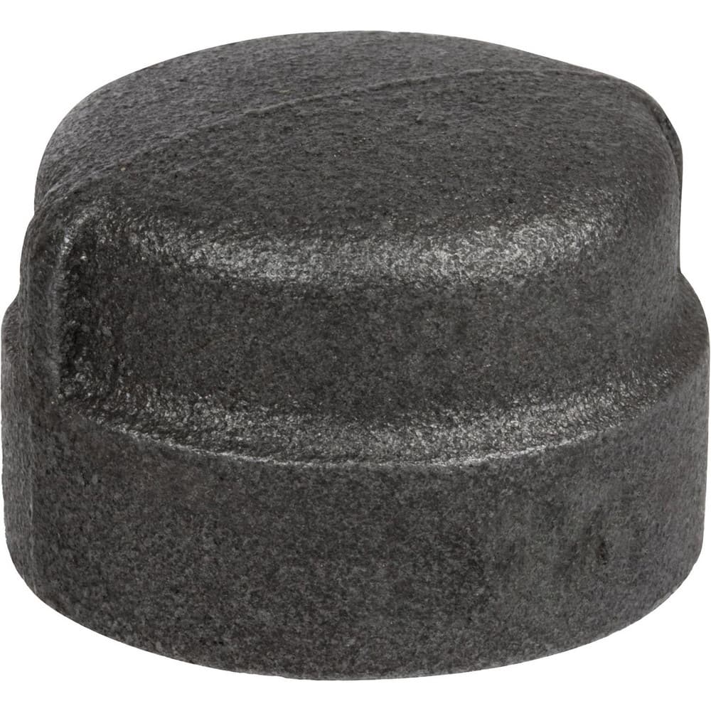 Black Pipe Fittings; Fitting Type: Round Cap; Fitting Size: 2″; Material: Malleable Iron; Finish: Black; Thread Standard: NPT; Connection Type: Threaded; Lead Free: No