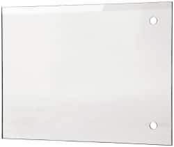 PRO-SAFE - Acrylic Flat Shield - 6" Wide x 8" Long x 1/8" Thick, Magnetic Base, For General Purpose Use - Exact Industrial Supply