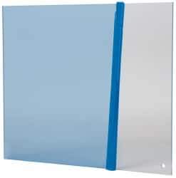 PRO-SAFE - Acrylic Flat Shield - 8" Wide x 10" Long x 1/8" Thick, Magnetic Base, For General Purpose Use - Exact Industrial Supply