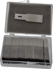 Excel - 100 Piece Steel Hobby Blade - 1-13/16" OAL - Exact Industrial Supply