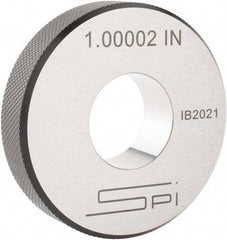 SPI - 1" Inside x 2-1/2" Outside Diameter, 0.63" Thick, Setting Ring - Accurate to 0.0001", Silver - Exact Industrial Supply