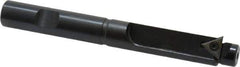 APT - 19/32 Inch Diameter, Solid Pilot, Straight 1/2 Inch Shank Diameter, 1 Insert, Indexable Counterbore - 4-3/8 Inch Overall Length, TPGH 215 Insert - Exact Industrial Supply