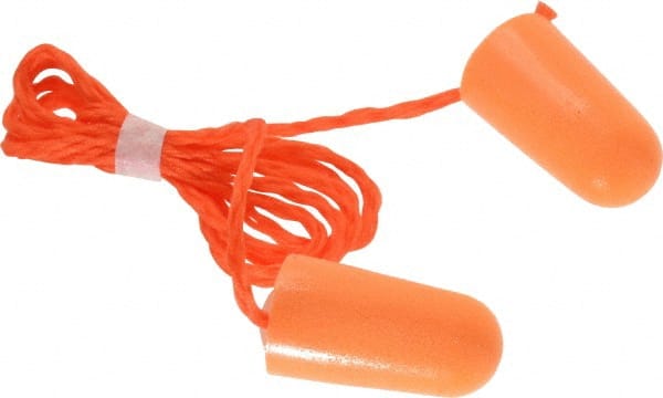 3M - 100 Pairs Disposable, Corded, 29 dB, Taper End Earplugs - Exact Industrial Supply