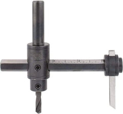 General - 1-3/4 to 7-7/8" Cutting Diam, Circle Cutter Tool - Straight Shank, 1/2" Shank Diam - Exact Industrial Supply