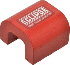 Eclipse - 0 Hole, 2-7/16" Overall Width, 2-3/8" Deep, 1-13/64" High, 76 Lb Average Pull Force, Alnico Power Magnets - 14.28mm Pole Width, 550°C Max Operating Temp, Grade 5 Alnico - Exact Industrial Supply