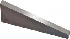 Value Collection - 15° Angle, 3 Inch Long, Angle Block - 55 RC Hardness - Exact Industrial Supply