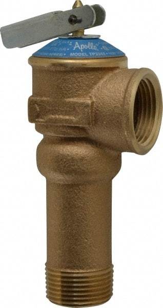 Conbraco - 3/4" Outlet, Water Heater Relief Valve - 150 Max psi, 100,000 BTUs - Exact Industrial Supply