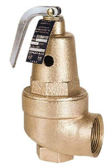 Conbraco - 1-1/4" Inlet, 1-1/4" Outlet, ASME Safety Relief Valve - 30 Max psi, 2,316,000 BTUs - Exact Industrial Supply