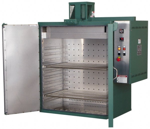 Grieve - 1 Phase, 36 Inch Inside Width x 36 Inch Inside Depth x 36 Inch Inside Height, 400°F Max, Large Work Space Heat Treating Bench Oven - Exact Industrial Supply