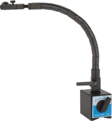 Value Collection - 2-1/8" Long x 2" Wide x 2-19/64" High Magnetic Indicator Base with Holders - 40 Kg Magnetic Pull, Flexible Arm - Exact Industrial Supply