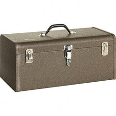 Kennedy - 1 Tray Tool Box - 20-1/8" Wide x 7-1/8" Deep x 7-1/4" High, Steel, Brown - Exact Industrial Supply