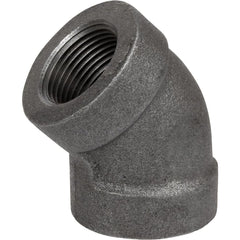 Black Pipe Fittings; Fitting Type: Elbow; Fitting Size: 3/4″; Material: Malleable Iron; Finish: Black; Fitting Shape: 45 ™ Elbow; Thread Standard: NPT; Connection Type: Threaded; Lead Free: No; Standards:  ™ASME ™B1.2.1;  ™ASME ™B16.3; ASTM ™A197;  ™UL ™L