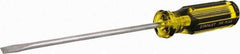 Stanley - Standard Slotted Screwdriver - Round Shank, Acetate Handle - Exact Industrial Supply