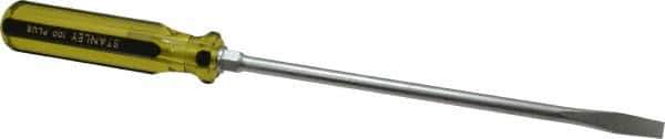 Stanley - Standard Slotted Screwdriver - Round Shank, Acetate Handle - Exact Industrial Supply