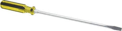 Stanley - Standard Slotted Screwdriver - Round Shank, Acetate Handle - Exact Industrial Supply