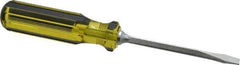 Stanley - Standard Slotted Screwdriver - Square Shank, Acetate Handle - Exact Industrial Supply