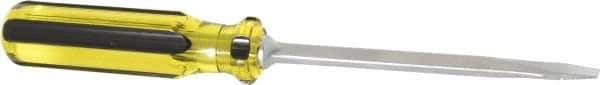 Stanley - Standard Slotted Screwdriver - Square Shank, Acetate Handle - Exact Industrial Supply