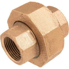 Brass & Chrome Pipe Fittings; Fitting Type: Union; Material Grade: CA360; Connection Type: Threaded; Fitting Shape: Straight; Thread Standard: NPT; Class: 250; Lead Free: No; Standards: ANSI B16.15; ASME B1.20.1