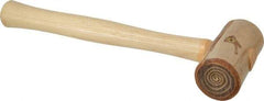 Garland - 1/2 Lb Head Rawhide Mallet - Wood Handle - Exact Industrial Supply