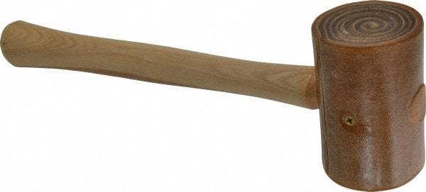 Garland - 1-3/8 Lb Head Rawhide Mallet - Wood Handle - Exact Industrial Supply