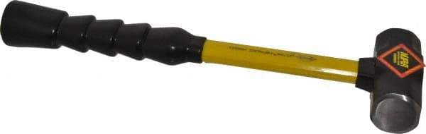 NUPLA - 2 Lb Head, 14" Long Sledge Hammer - Steel Head, Fiberglass Handle - Exact Industrial Supply