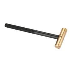 Value Collection - 3/8 Lb Nonsparking Brass Hammer - 8-1/8" OAL, 3/4" Face Diam, Aluminum Handle - Exact Industrial Supply