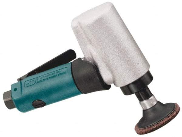 Dynabrade - 2" Max Disc, 20,000 RPM, Pneumatic Handheld Disc Sander - 28 CFM, 1/4 NPT Inlet, 0.5 hp, 90 psi - Exact Industrial Supply