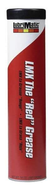 LubriMatic - 14 oz Cartridge Lithium General Purpose Grease - Red, 300°F Max Temp, NLGIG 2, - Exact Industrial Supply