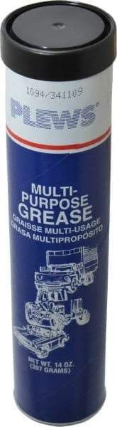 LubriMatic - 14 oz Cartridge Lithium General Purpose Grease - Black, 275°F Max Temp, NLGIG 1-1/2, - Exact Industrial Supply