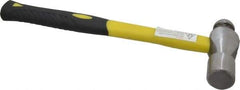 Value Collection - 2 Lb Head Forged Steel Ball Pein Hammer - Fiberglass Handle, 14-1/2" OAL, Fiberglass with Cushion Grip - Exact Industrial Supply