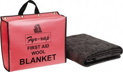 Steiner - Wool Fire Blanket - 7 Ft. Long x 62 Inch Wide, Comes in Tote Bag - Exact Industrial Supply