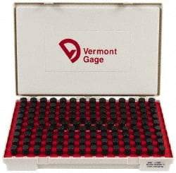Vermont Gage - 125 Piece, 0.626-0.75 Inch Diameter Plug and Pin Gage Set - Minus 0.0002 Inch Tolerance, Class ZZ - Exact Industrial Supply