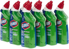 Clorox - 24 oz Bottle Gel Toilet Bowl Cleaner - Bleach Scent, Disinfectant, Nonacidic, Toilet Bowl - Exact Industrial Supply