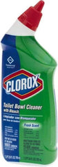 Clorox - 24 oz Bottle Gel Toilet Bowl Cleaner - Bleach Scent, Disinfectant, Nonacidic, Toilet Bowl - Exact Industrial Supply