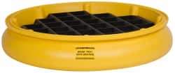 Eagle - 10 Gal Sump, 1,000 Lb Capacity, 1 Drum, Plastic Drum Tray - 6" High - Exact Industrial Supply