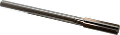 Alvord Polk - 51/64" High Speed Steel 8 Flute Chucking Reamer - Straight Flute, 5/8" Straight Shank, 2-1/2" Flute Length, 9-1/2" OAL - Exact Industrial Supply