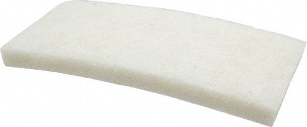 3M - 10" Long x 4-5/8" x 1" Thick Wide Cleansing Pad - Nonabrasive, Light-Duty, White - Exact Industrial Supply