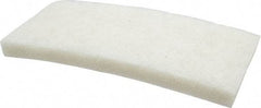 3M - 10" Long x 4-5/8" x 1" Thick Wide Cleansing Pad - Nonabrasive, Light-Duty, White - Exact Industrial Supply