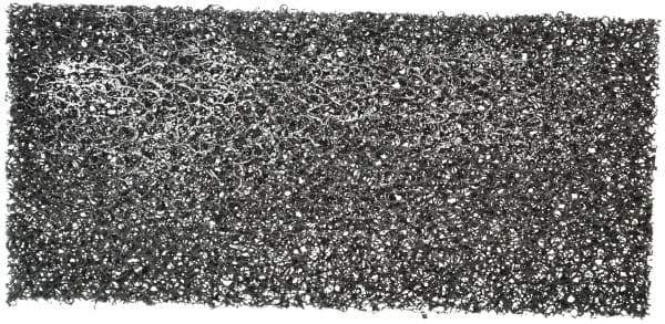 3M - 10" Long x 4-5/8" Wide x 1/2" Thick Cleansing Pad - Heavy-Duty, Black - Exact Industrial Supply