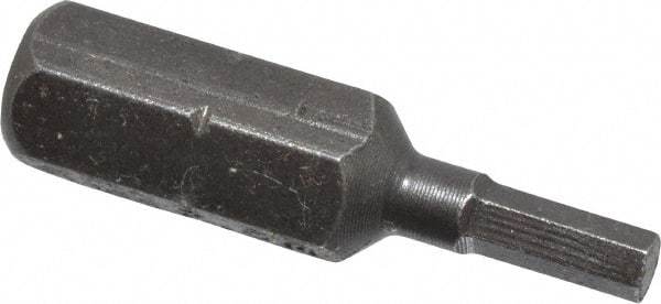 Apex - 2.5mm Hex Screwdriver Bit - 1/4" Drive, 1" OAL - Exact Industrial Supply