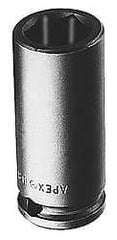 Apex - 1/2" Drive 1-1/8" Deep Impact Socket - 6 Points, 2-3/8" OAL - Exact Industrial Supply