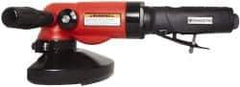 Universal Tool - 5" Wheel Diam, 11,000 RPM, Pneumatic Angle & Disc Grinder - 5/8-11 Spindle, 26 CFM, Side Exhaust - Exact Industrial Supply