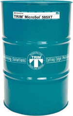Master Fluid Solutions - Trim MicroSol 585XT, 54 Gal Drum Cutting & Grinding Fluid - Semisynthetic, For Aluminum Alloys, Cast Iron, Composites, Copper, Plastics, Steels & Titanium - Exact Industrial Supply