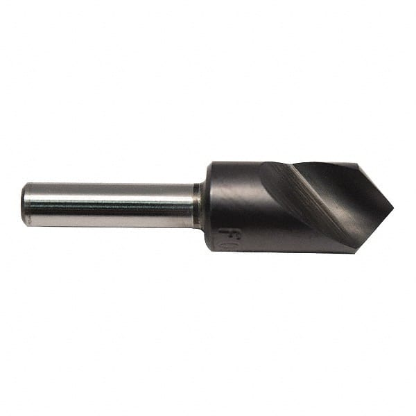 M.A. Ford - 1" Head Diam, 1/2" Shank Diam, 1 Flute 90° High Speed Steel Countersink - Exact Industrial Supply