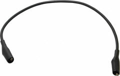 Pomona - Black Electrical Test Equipment Patch Cord - Use with Minigators, Test Clips - Exact Industrial Supply